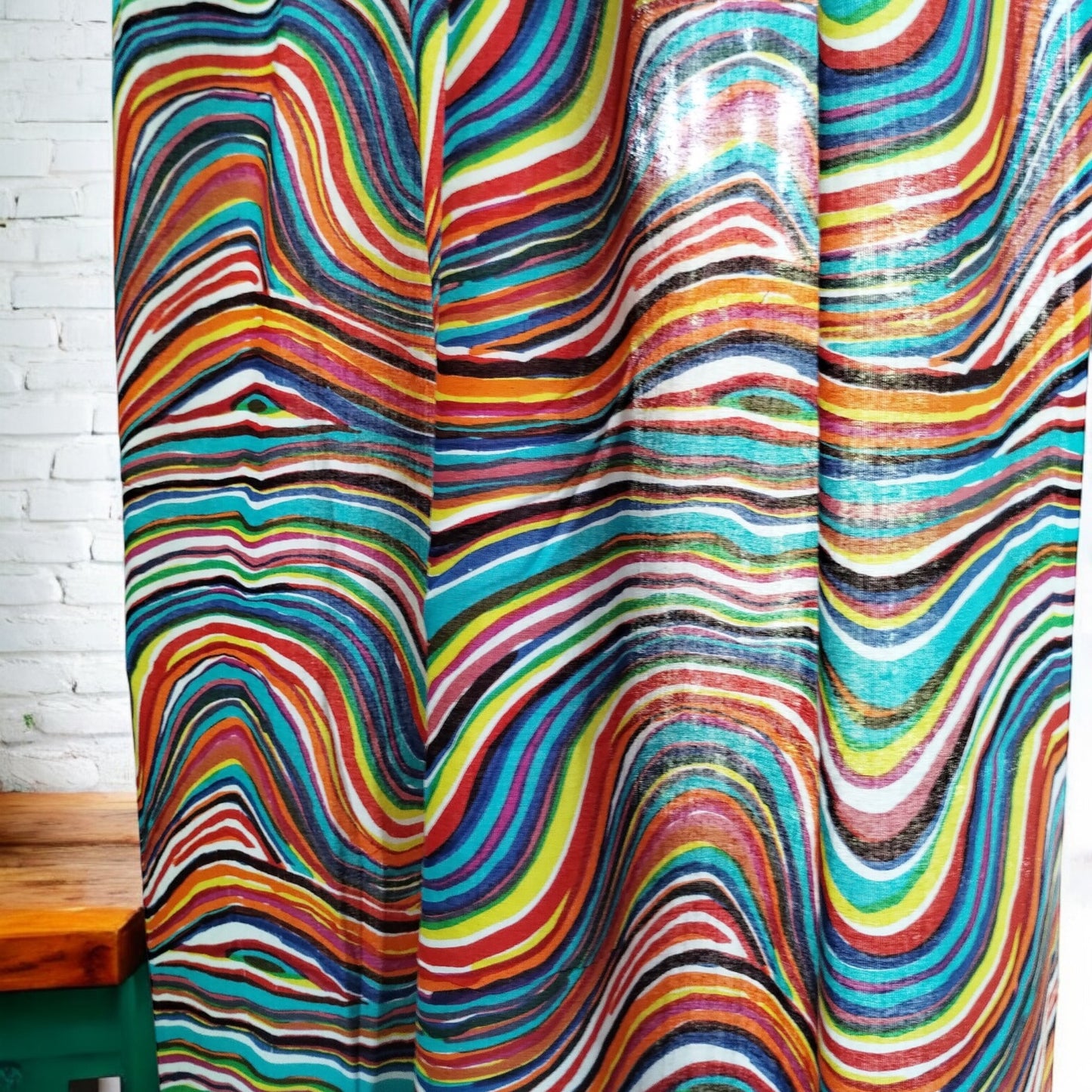 Rainbow curtains