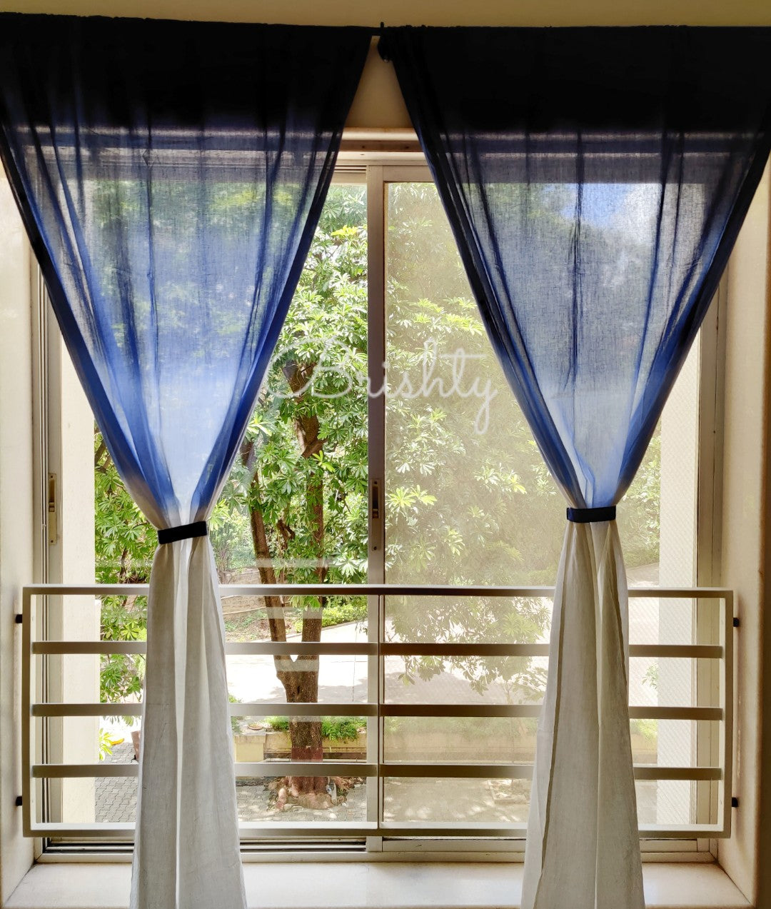 Samudra - Blue sea and seamless sky curtains