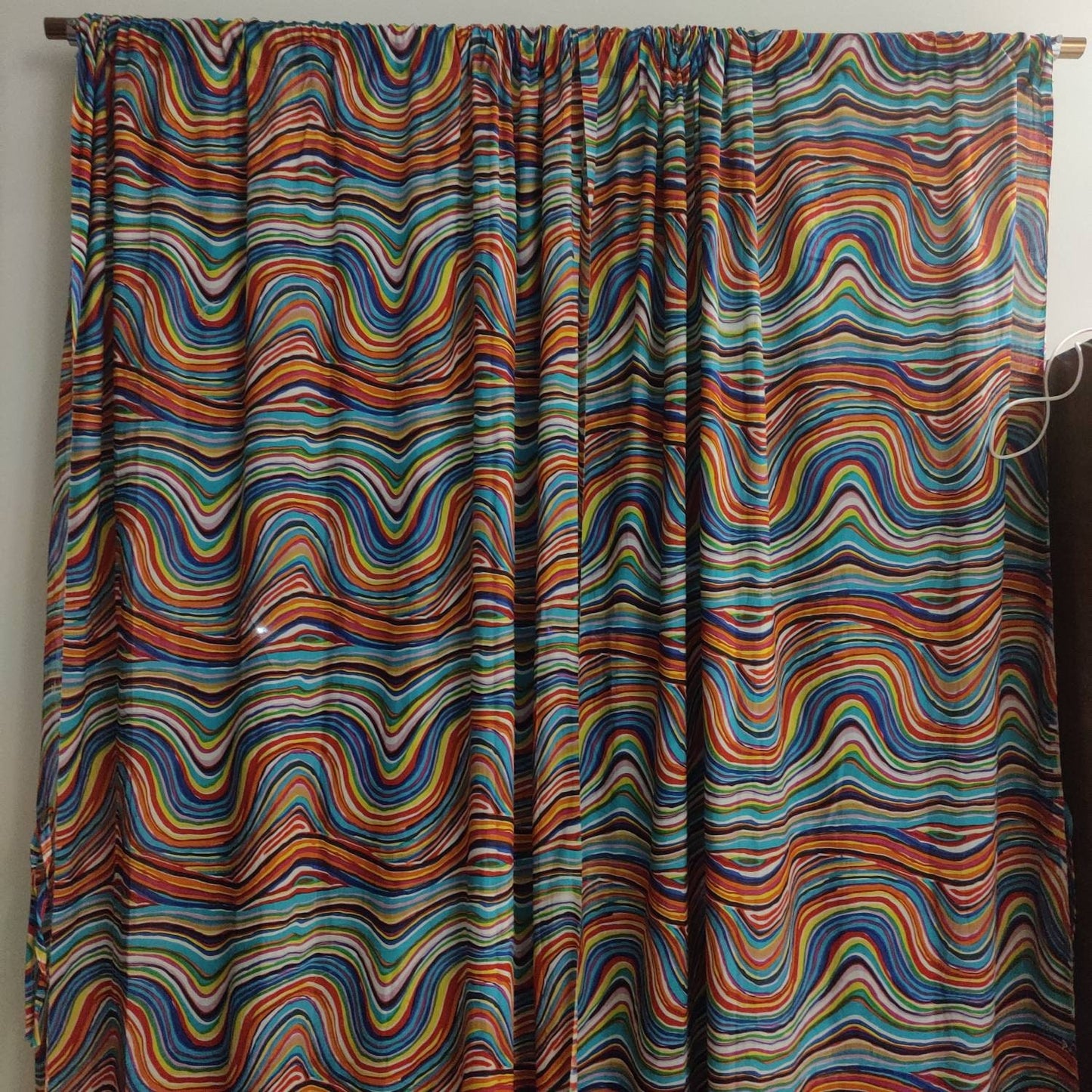 Rainbow curtains