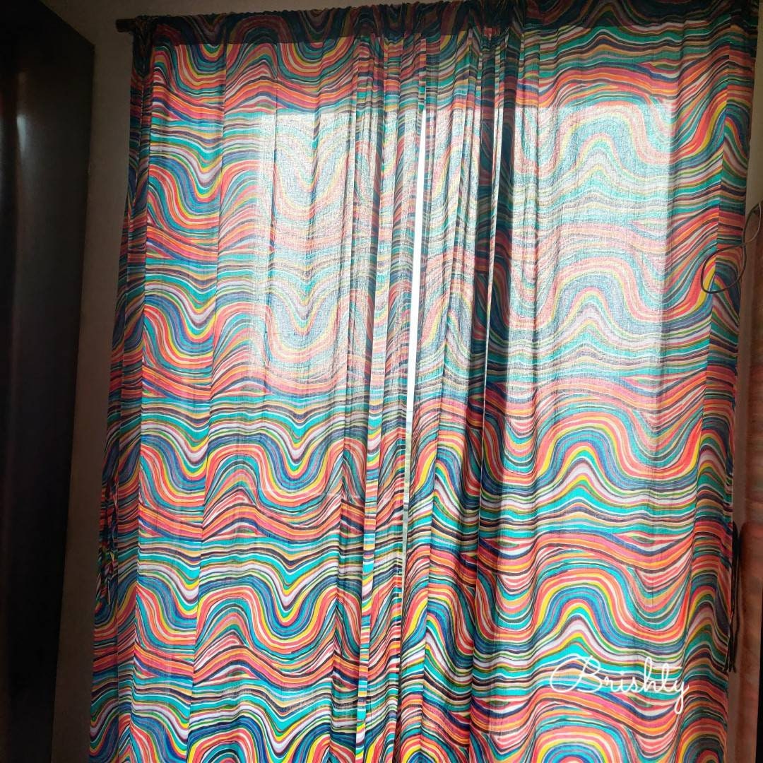 Rainbow curtains