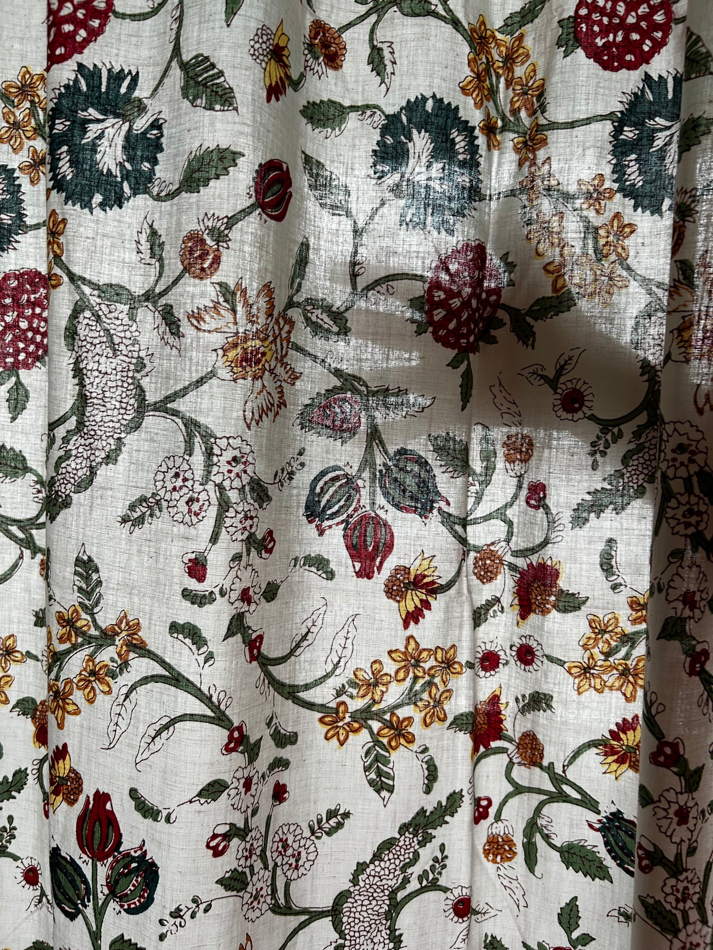 Floral cottage curtains