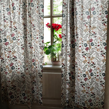 Floral cottage curtains