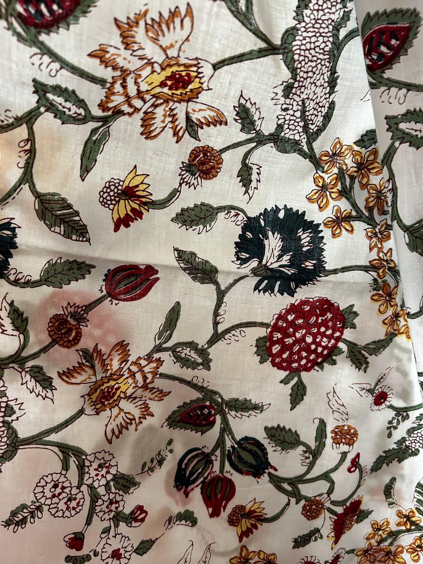 Floral cottage curtains