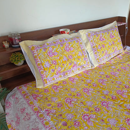 Sunehri Dhoop Premium 300 TC Bedsheet