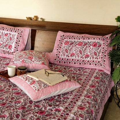 Gulaabi Bagaan Premium 300 TC Bedsheet